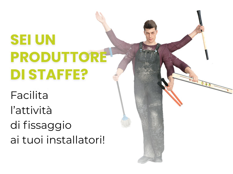 Facilita l’attività di fissaggio ai tuoi installatori Tecon Torica
